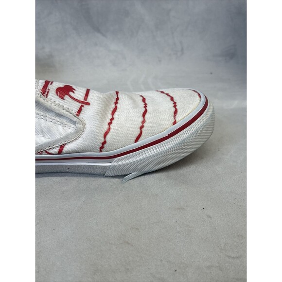 In-N-Out Burger Slip On Canvas Shoes Mens US 7 UK 6 White and Red Palm Trees - Picture 14 of 16